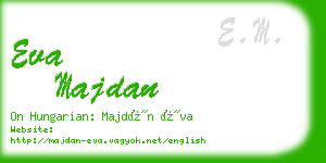 eva majdan business card